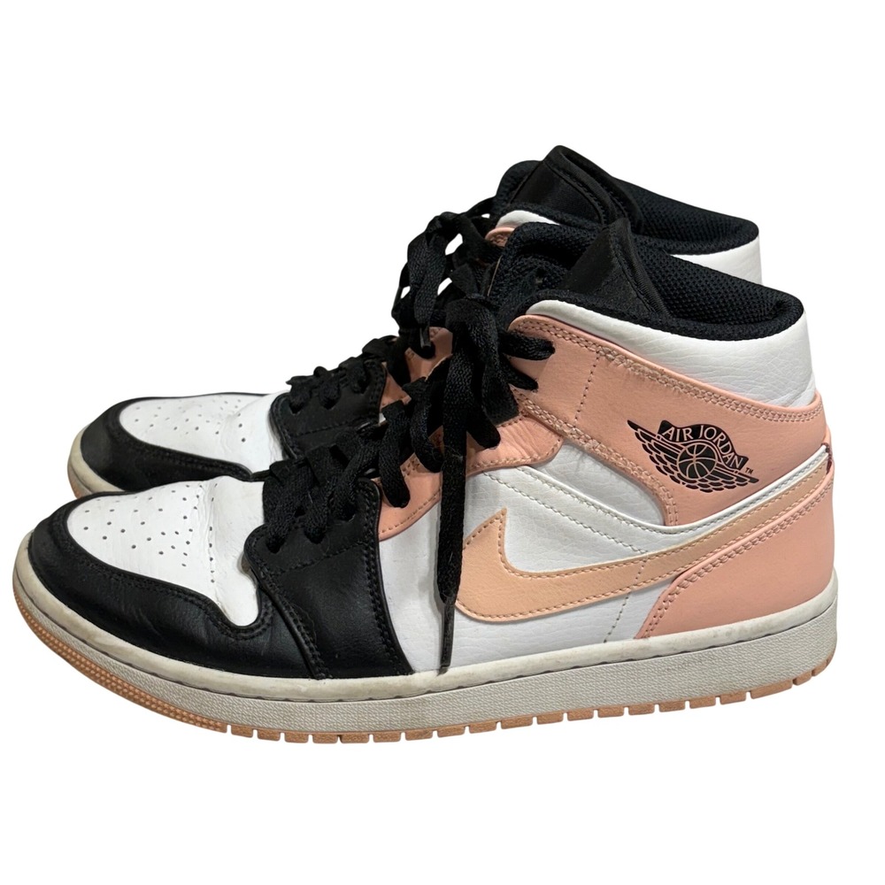 Jordan Air Jordan 1 Mid Mens 8.5 Arctic Orange Black Toe Women 10 Sneakers Retro
